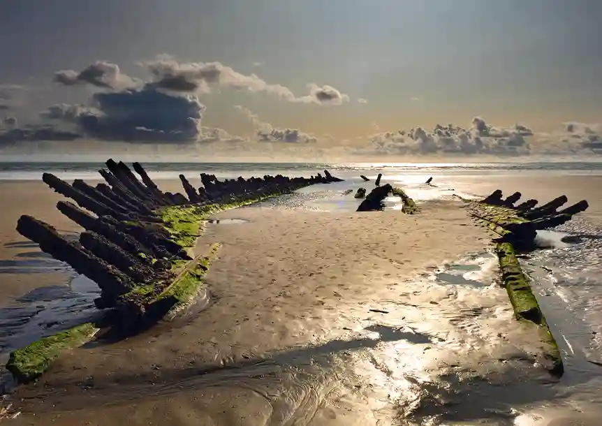 Wrecks of Cefn Sidan Beach